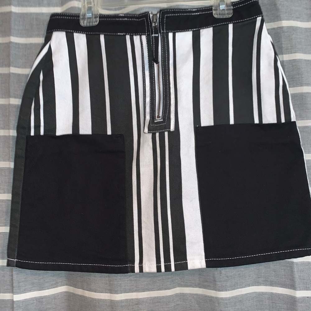 Urban outfitters cute striped denim skirt